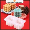 3D Heart Bubble Cube Candle Silicone Mold for Valentine's Day DIY Handmade Soap Aromatherapy Wax Chocolate Mousse Cake Making