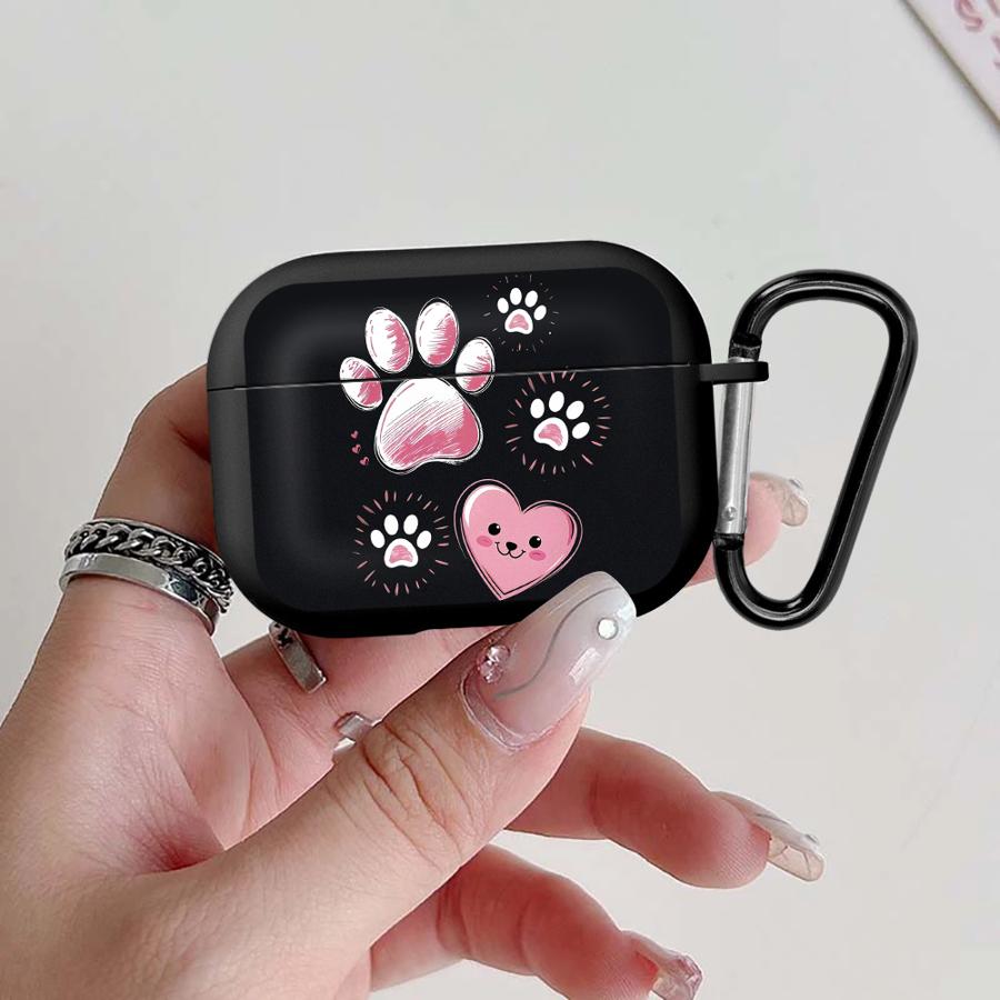 Pet Paws Pink Heart Case For Airpods Pro2 2 3 Pro3 Pro 4 1 Earphone Cases Cover Airpods 3