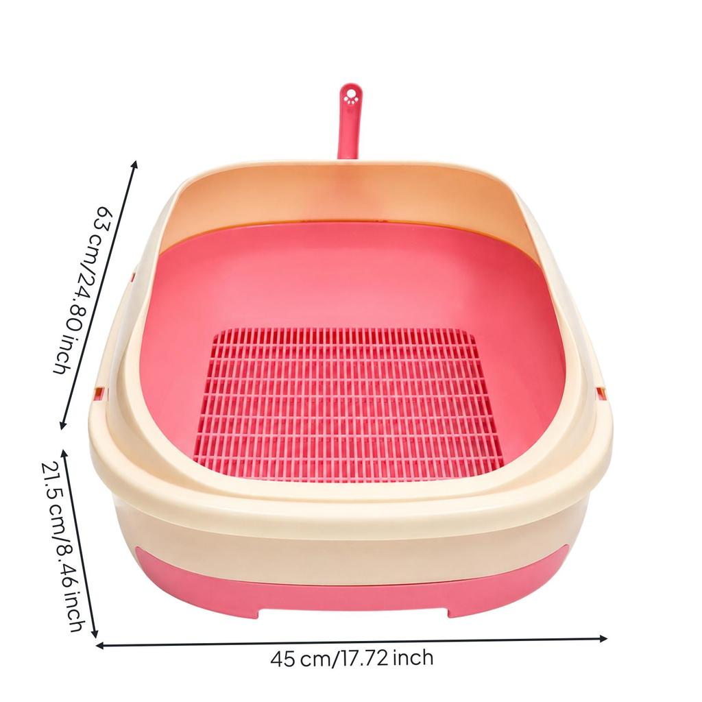 Cat Toilet Low-Maintenance Large Synthetic Litter Box with Sifting Tray