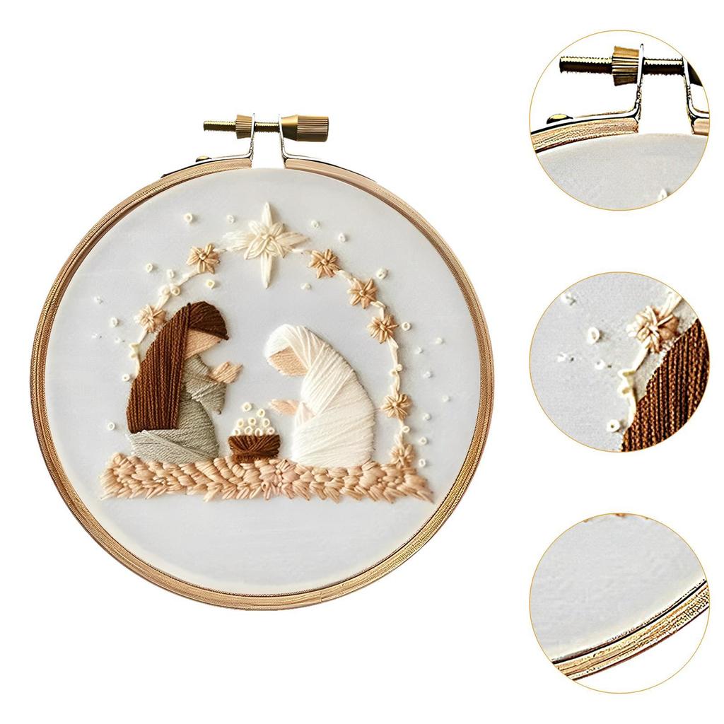 Christmas Embroidery Starter Kit Embroidery with Christmas Pattern Hand Craft for Beginners