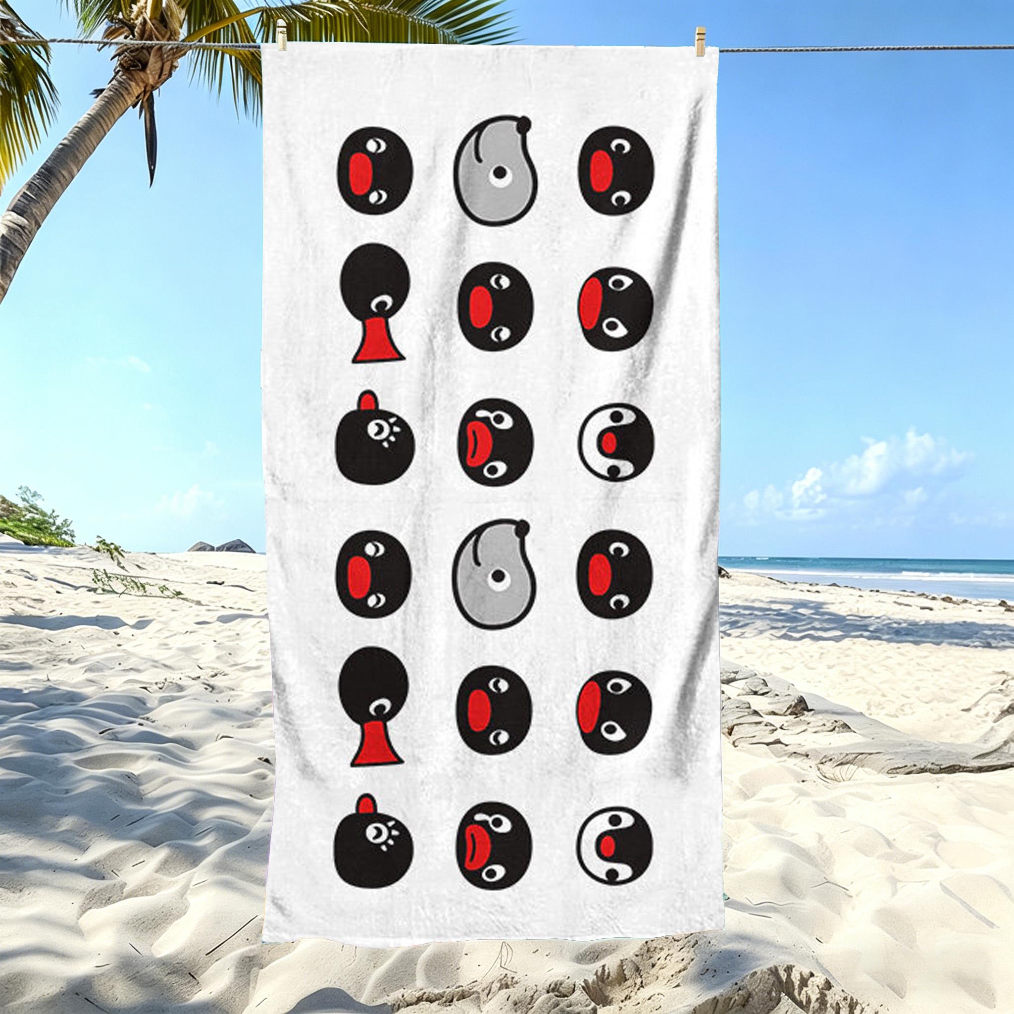 Textilien 1Pc Cute Pingu Penguin Microfiber Beach Towel Quick Dry Super Absorbent Sand Free Soft Oversized Bath Towels Beach Accessories