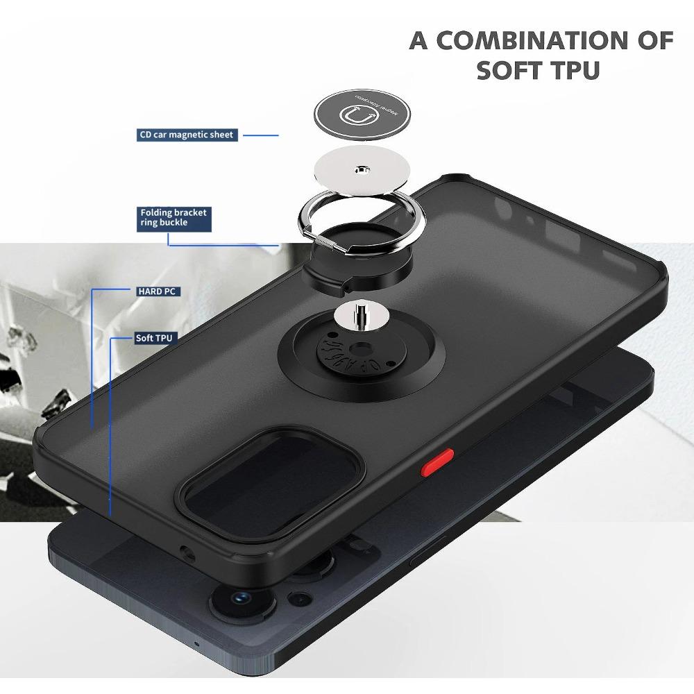 Armor Case for OPPO Reno 11 Pro 5G Reno11 F 11F Reno 10 Pro+ 8 8T 5G Cover Magnetic Ring Stand Holder Business Full Protection
