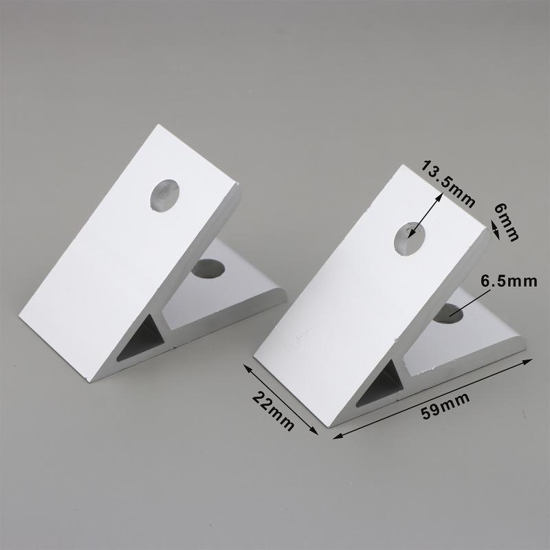 2020 3030 4040 4545 5050 6060 Winkelverbinder-Set 2 Stück 45 Grad Aluminium-Winkelverbinder für Möbelbau