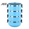 Leak Proof Meal Prep Stackable Insulated Lunch Box with Handle, Stainless Steel Interior Easy Cleaning Outdoor Picnic Food Container Design,
