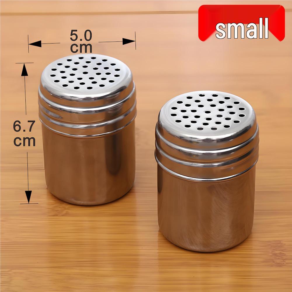 Stainless Steel Rotating Seasoning Jar - Starry Sky Design for Barbecue & Pepper Powder