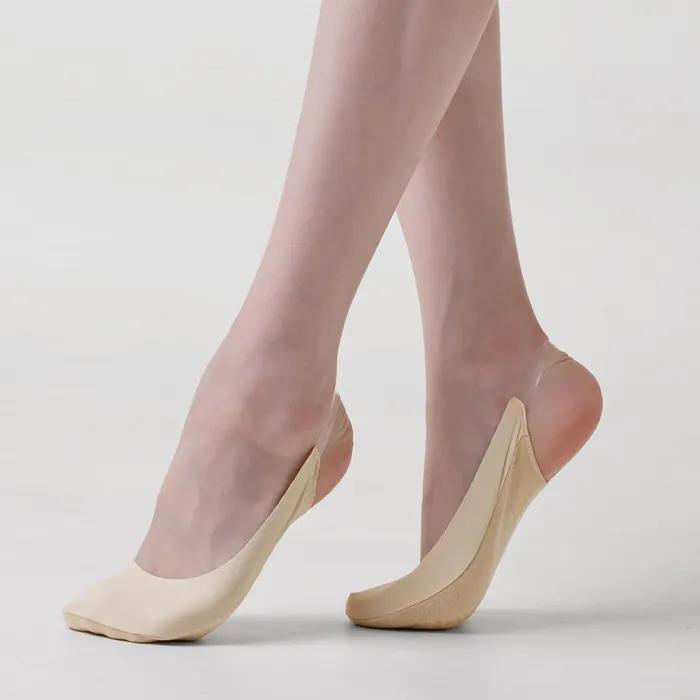 Seamless transparent strap fake socks