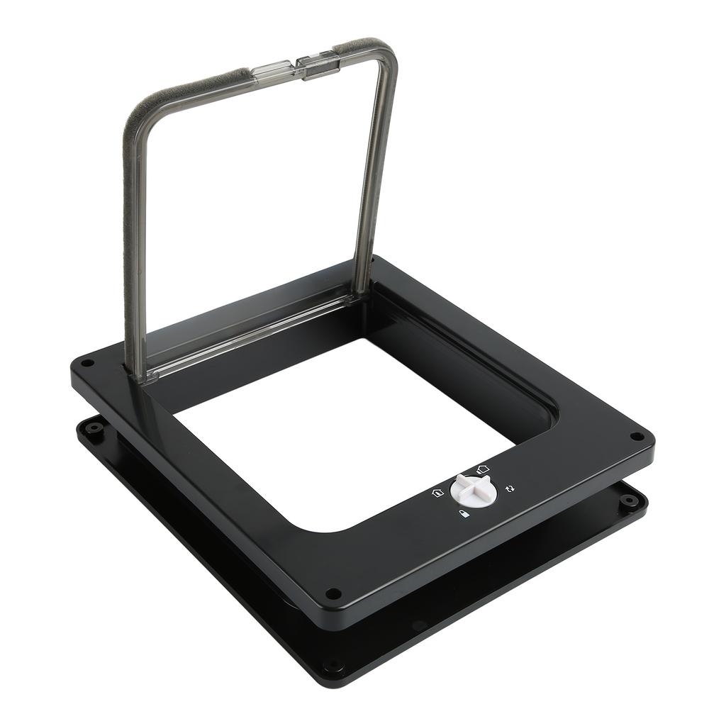 Pet Door Wearproof Automatic Window Closure Function Cat Interior Door for All Standard Interior Doors Black XL