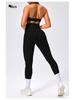 European & American Halter Sports Bra & Seamless High-Elasticity Yoga Leggings Set