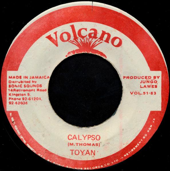 

7-дюймовая пластинка TOYAN Calypso VOL5183 Volcano 1983 Ямайка Регги Ска Даб Б/у