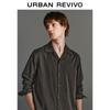 UR Men's Retro Casual Long Sleeve Button-Down Shirt