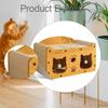 Cat Scratcher House Scratching Board Sturdy Gift Furniture Protection Wear