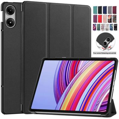 Für Xiaomi Redmi Pad Pro 2024, dreifach faltbare Schutzhülle mit Standfunktion, Funda für Red Mi Pad Pro 12.1 Tablet mit automatischer Sleep-Abdeckung
