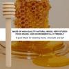 1-5Pcs Honey Dipper Stick Long Handle Wood Honey Mixer Stir Practical Bar Spoon Dispense Drizzle Honey Mixing Stick Kitchen Tool