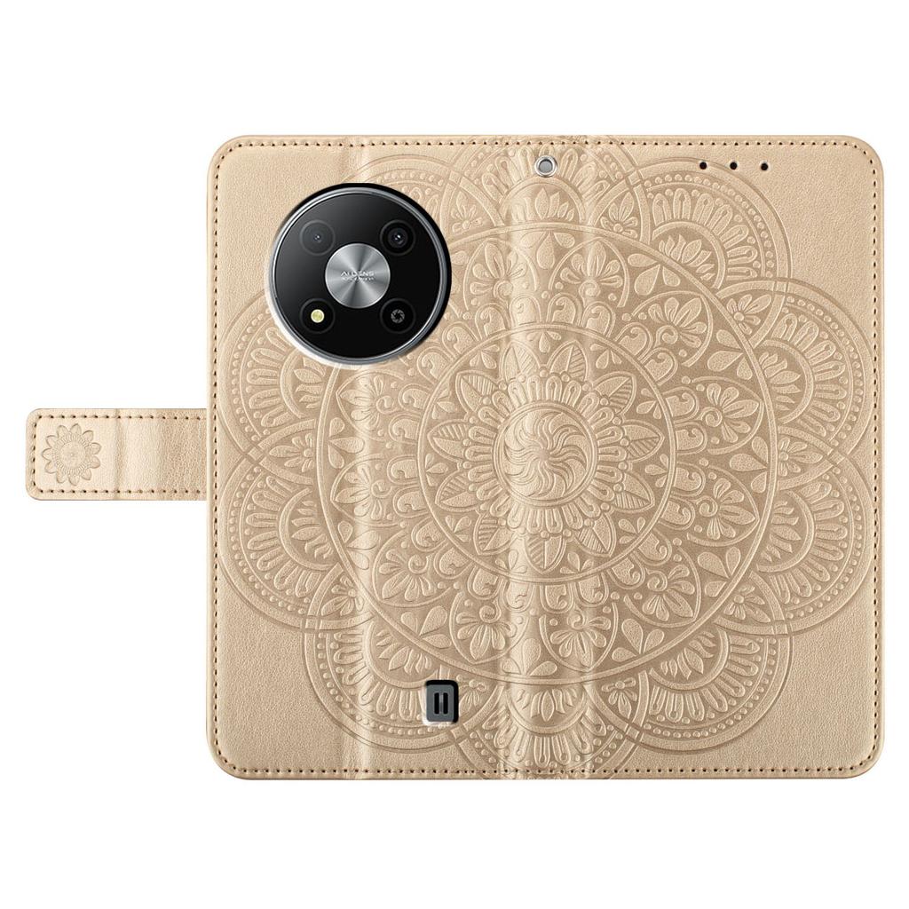 Для ZTE Blade A73 5G шкіряний чохол Mandala Flower Wallet Flip Cover