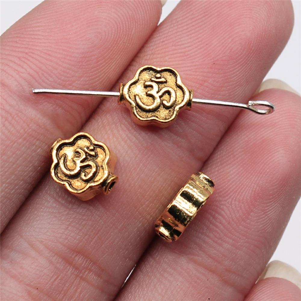 20pcs OM Charms Beads For Jewelry Making DIY Craft Handmade Pendant Cute Bracelet Earrings Necklace Jewelry Findings