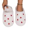 Soft bottom love bag head fluffy slippers women's autumn and winter outer wear non-slip indoor thick bottom home fluffy moon