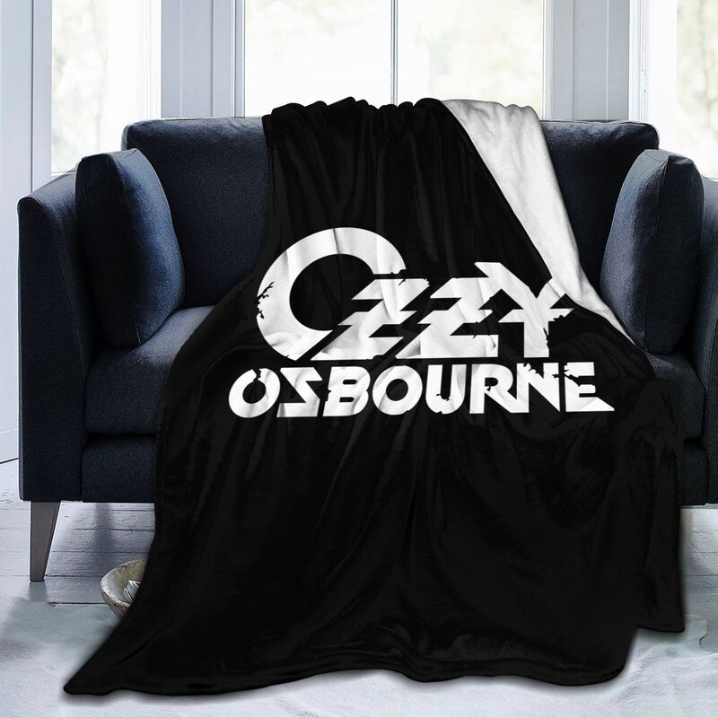 Ozzy Osbourne Flannel Fleece Blanket Travel Office Home Sofa Car Bedspread Lightweight Soft Warm Cozy Fuzzy Throw Blanket