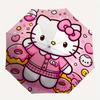 1pc Hello Kitty Donuts Pink Theme Umbrella with Plastic Handle,Suitable for All Seasons Home Travel Outdoor UmbrellaSanlio114