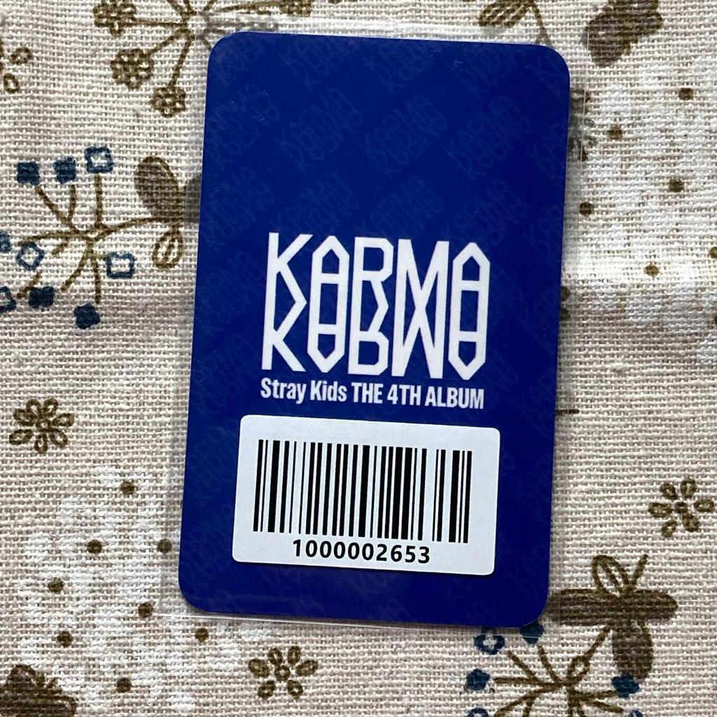 [USED] StrayKids Hyunjin KARMA FANS Pre-list Purchase Bonus Trading Card