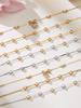 18K Gold-Plated Heart Zircon Bow Pendant Necklace & Bracelet Jewelry Set