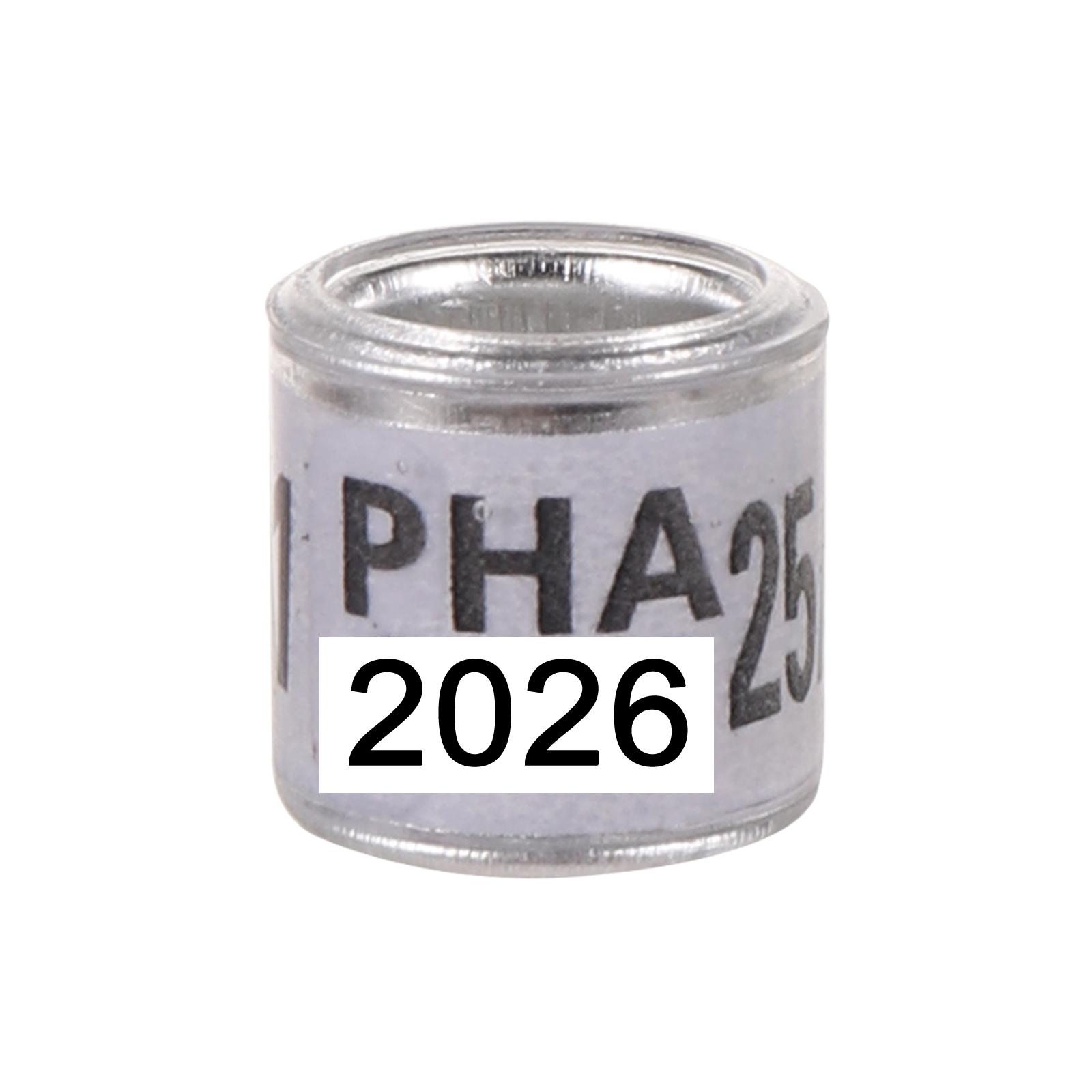 

PHA 2025/2026 Кільце для голуба Внутрішній діаметр 8 мм з номером Алюмінієво-пластикове кільце для лапи птиці Багатоколірні аксесуари для птахів 50 шт.