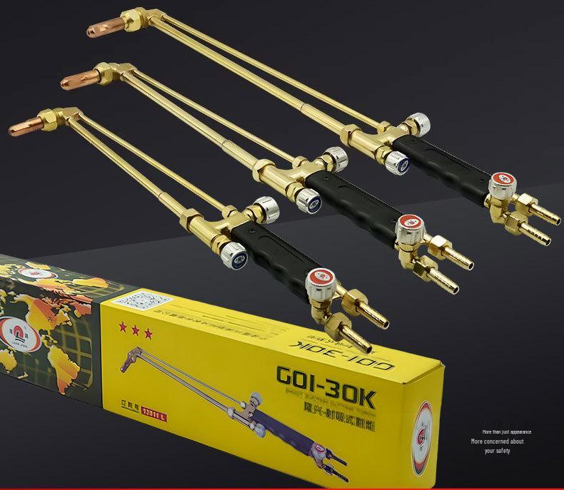 Longxing GO1-30K/100/300 Suction Type Cutting Torch, All Copper Oxygen Acetylene & Town Gas Cutter Handle