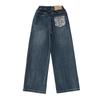 Big Girls' Stylish Straight-Leg Wide-Leg Jeans - Korean Style, 2025 Collection