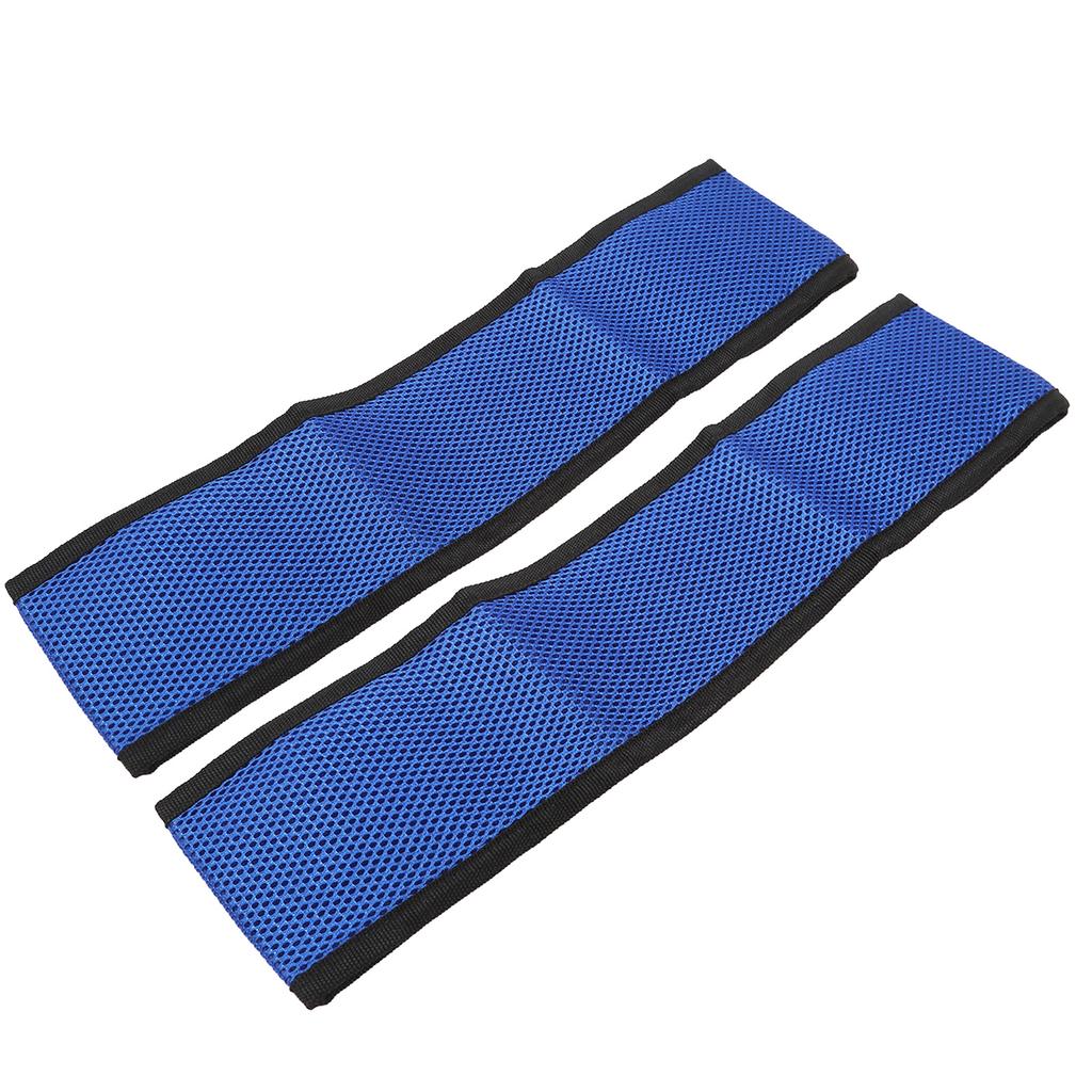 2Pcs Wheelchair Calf Strap Blue Breathable Enhance Body Stability Transporter Leg Strap for Elderly L for 47cm Wheel Leg