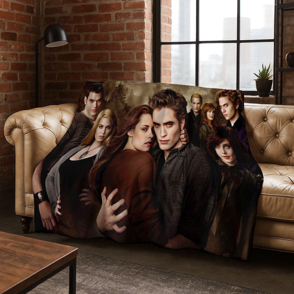 2026 New Twilight Isabella Edward Art Flannel Blanket,Cozy Soft Throw Blanket for Home Bedroom Bed Sofa Picnic Cover Gift Kids