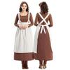 Halloween Maid Costume Set Includes French Maid Apron Maid Dress and Headscarf Set for Women, Kitchen Cooking Apron