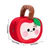 Polyester Water Resistant Apples Designs Bag Spacious Organizer for Organizing Makeup Sweets Travel Essential