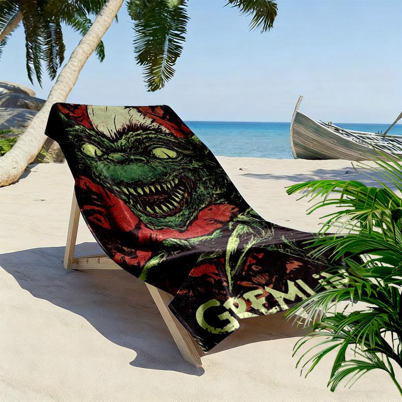 Gremlins: Chaos Unleashed beach towel beach Portable for travel seaside swim Absorbent bath towel Outdoor picnic beach mat printing