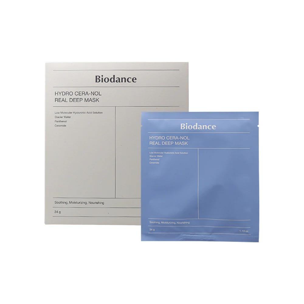 BIODANCE Hydro Cera-Nol Real Deep Mask 34g X 4ea / Moisturizing, Korean Cosmetics, Kbeauty