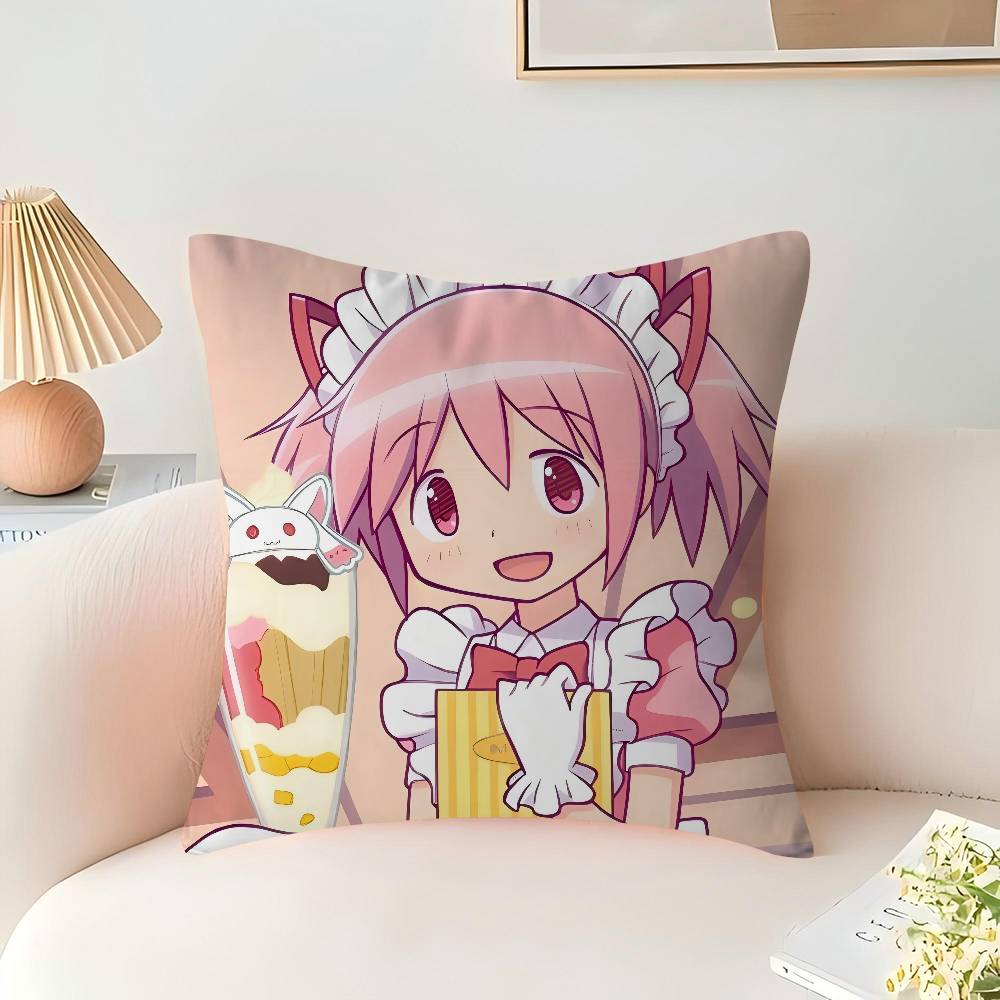 Puella Magi Madoka Magica Cushion Cover Pillow Cover Decor Pillowcase Printed Cushion Case For Couch