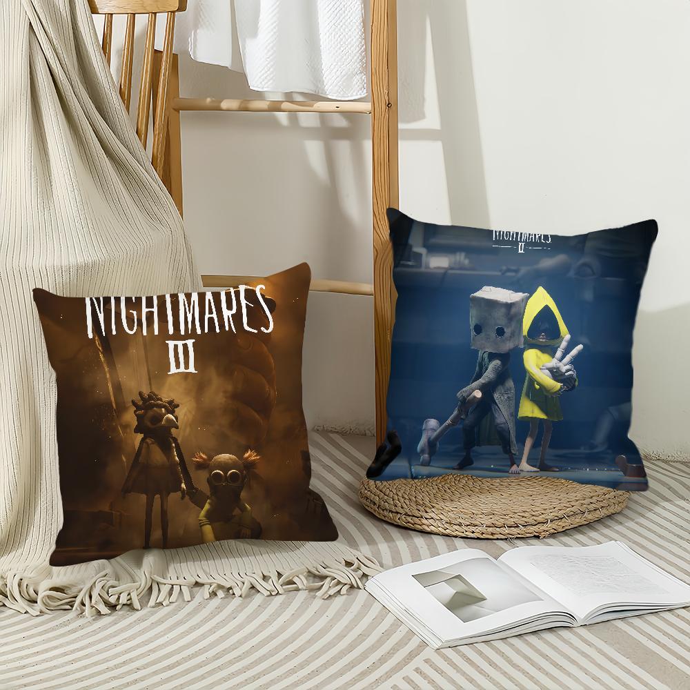 Game L-Little N-Nightmares Pillow Case Office Cushions Suitable For Sofa Car Bedroom Decorative Cushion Cover