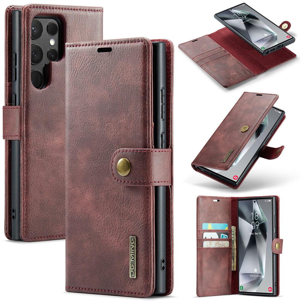 2 in 1 Detachable Leather Case For Samsung Galaxy S25 S24 Ultra S23 S22 Plus S21 Note 20 Magnetic Wallet Cards Slot Cover