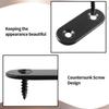 12PCS 40x16mm/1.6” X 0.6” Stainless Steel Flat Brace Mending Repair Plate with Screws  Wood Beams