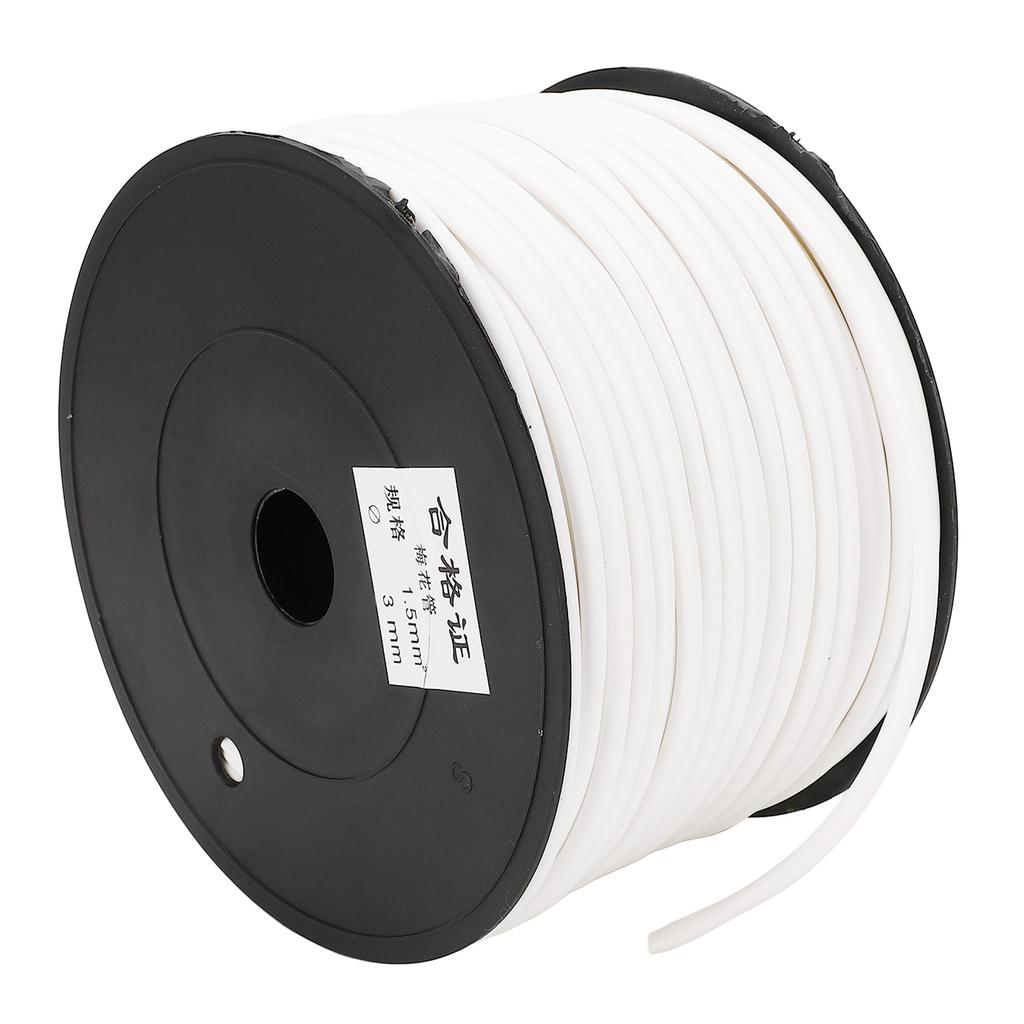 Cable Protector Petal Shape Inside Tightly Hold Printable Cord Protective Tube White 70m Length 3mm Dia 1.5mm²