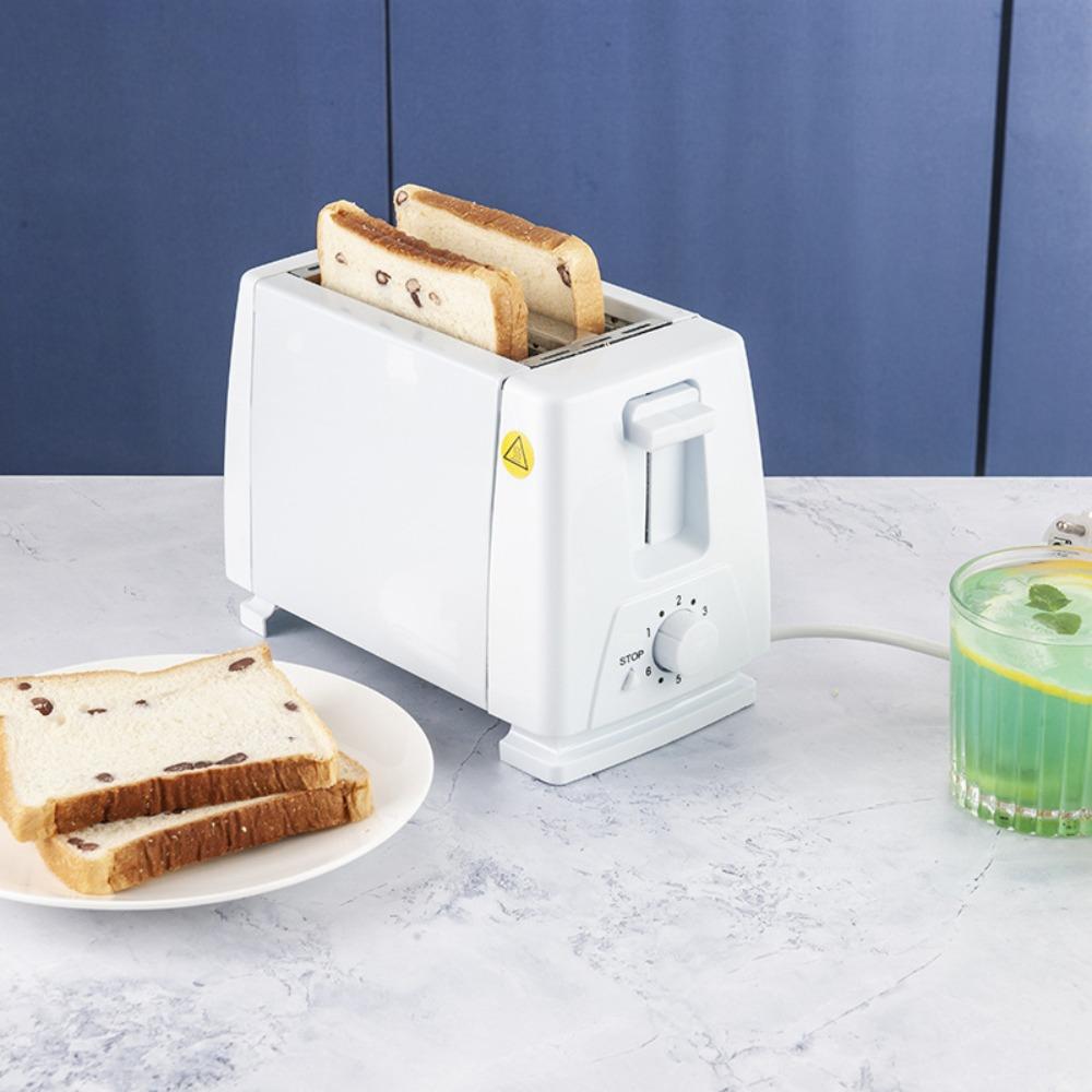 Stainless Steel 2 Slice Toaster Widened Slot Breakfast Machine  Sandwich