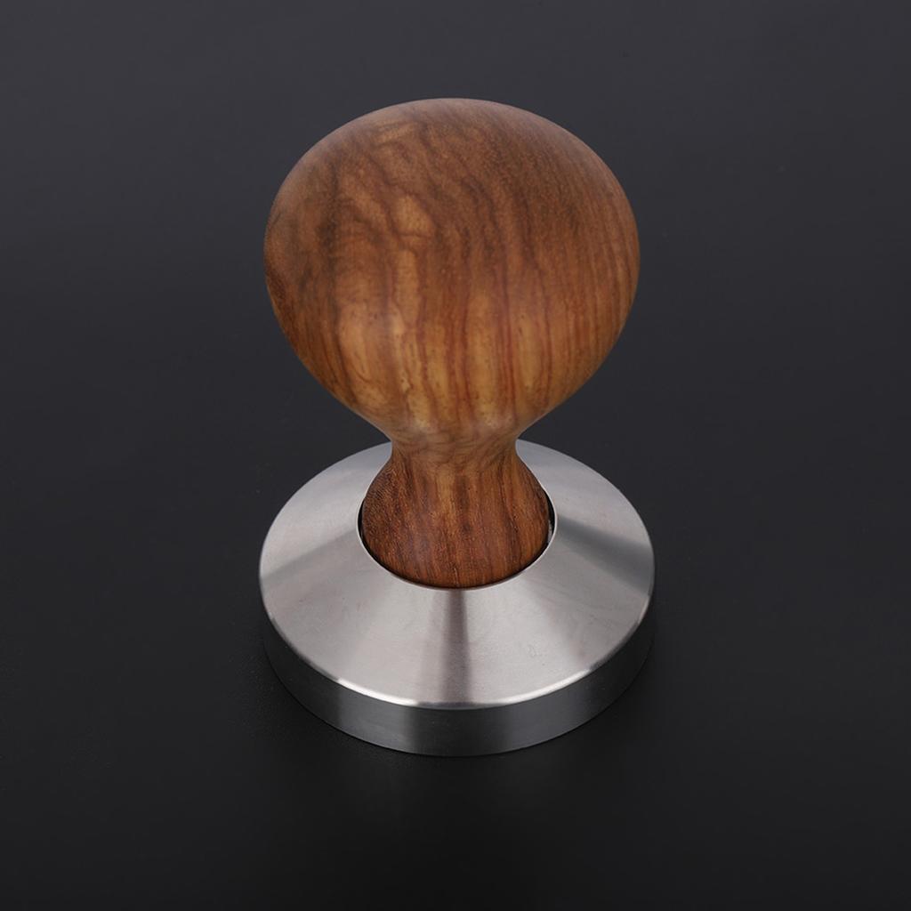 Practical Rosewood Handle Coffee Tamper   Powder Flat Press Hammer (51mm)