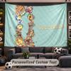 Animal Crossing Personalized Tapestry Support Custom Name, Wall Art Home Decoration