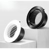 Grelha Redonda Rotativa Ajustável de ABS para Ventilação de Ar 75/100mm Ventilação de Exaustão Difusor Tampa de Ventilação de Teto Para Cozinha Banheiro
