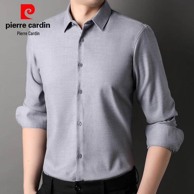 Pierre Cardin Men s Wool Blend Wrinkle-Free Long-Sleeve Shirt 39