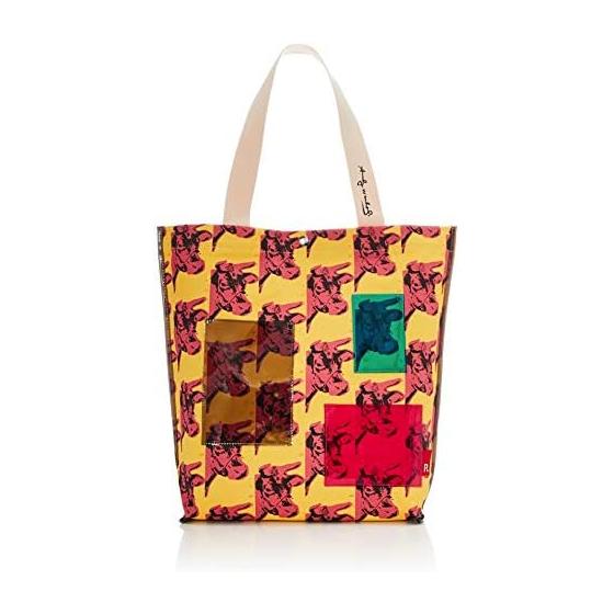 

[Route] Canvas Tote Bag Tall Pocket Andy Warhol 4487 Vertical Tote Bag Tall 448702 02 BLACK