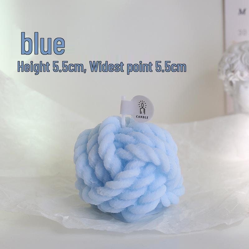 In-Stock Handmade Scented Wool Yarn Candles - Unique Gift Souvenirs