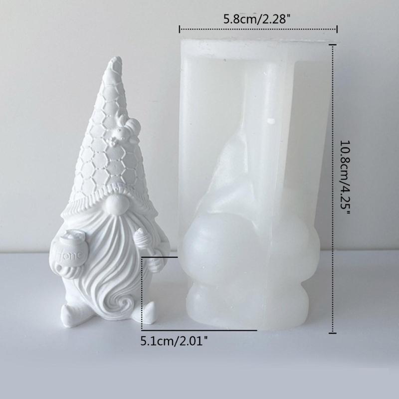 Silikon Kalıp Gnome Kalıp 3D Gnome Kalıp Epoksi Cüce Alçı Kalıp Sabun Gnome Reçine Kalıpları Noel Ev Dekorasyonu