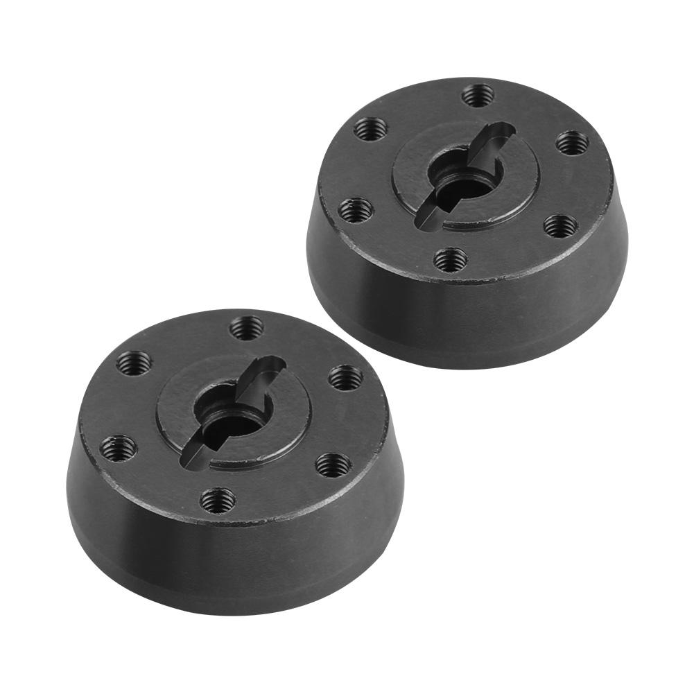 Aluminium Alloy Front Wheel Hex Hub Adapter for Axial  Rock Racer 90026 RC Car (Black)