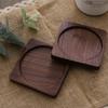 1Pcs Wood Placemats Coasters Tea Coffee Cup Pad Decor Durable Heat Resistant Square Round Drink Mat Bowl Teapot Holder 88cm