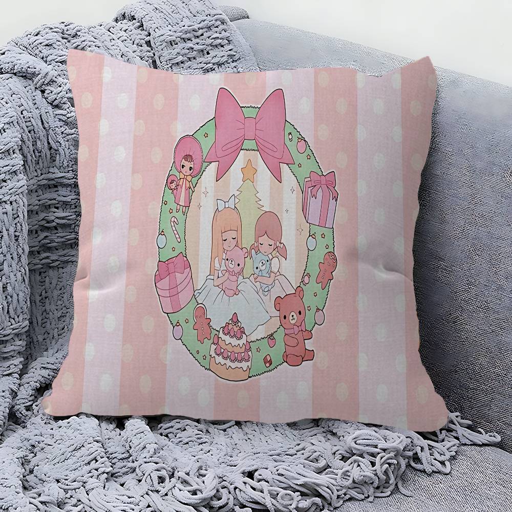 Precious Moments Cute Pillow Cover for Bedroom Room and Living Room Sofa Decorative Cushion Cover