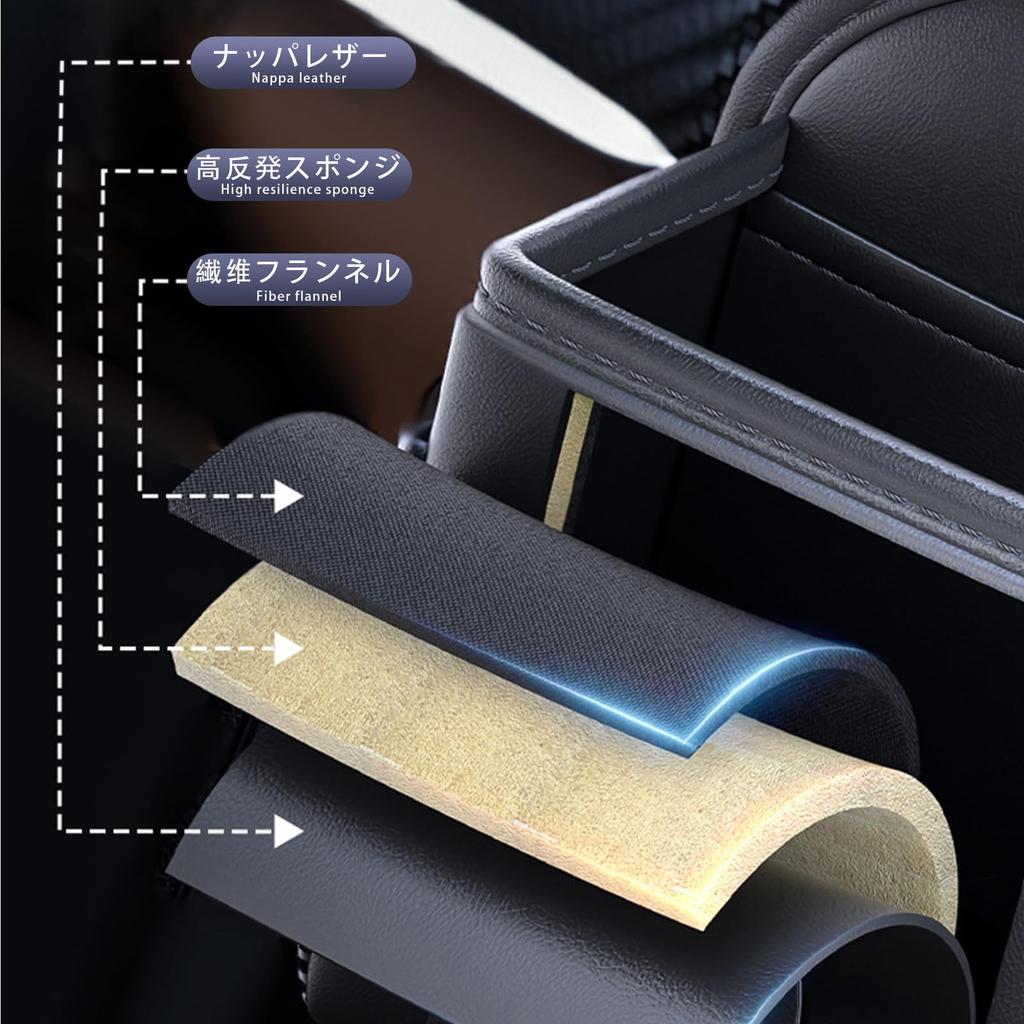 MAIBAOYUAN Car Storage Pocket for Air Premium PU Small Item Car Phone Storage Large Car Interior Universal Fit for All Car Models Vent, Leather,